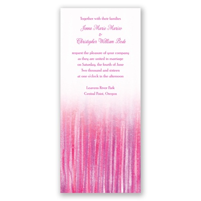 Splash - Begonia - Invitation