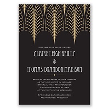 Dynamic Lines - Golden - Invitation