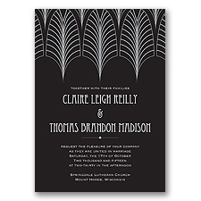 Dynamic Lines - Silver - Invitation