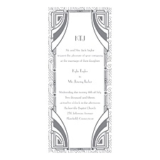 Deco Glamour - Silver -  Invitation