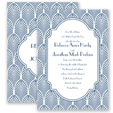 Deco Palms - Marine - Invitation