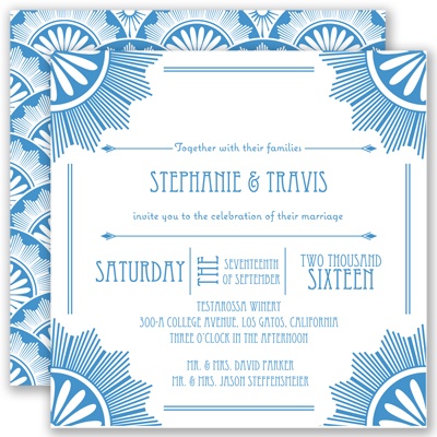 Roaring 20's - Cornflower - Invitation