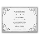 Silver Filigree Border - Invitation