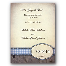 Country Fun - Blue - Save the Date