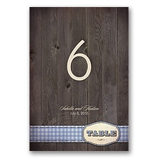 Country Fun - Blue - Table Number