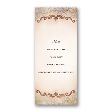 Vintage Style - Menu Card