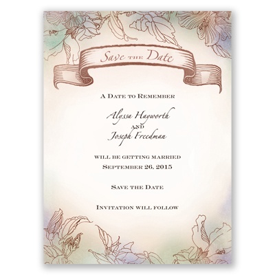 Vintage Style - Save the Date