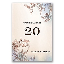 Vintage Style -  Table Number