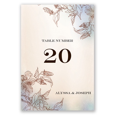 Vintage Style -  Table Number