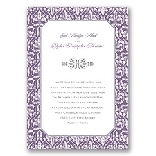 Vintage Frame  - Wisteria - Invitation