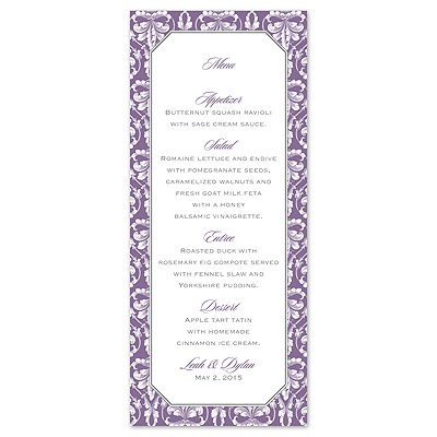 Vintage Frame  - Menu Card