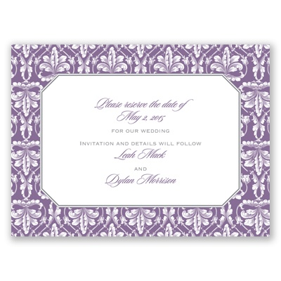 Vintage Frame - Save the Date Card