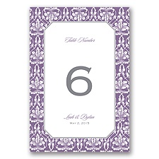Vintage Frame  - Table Number