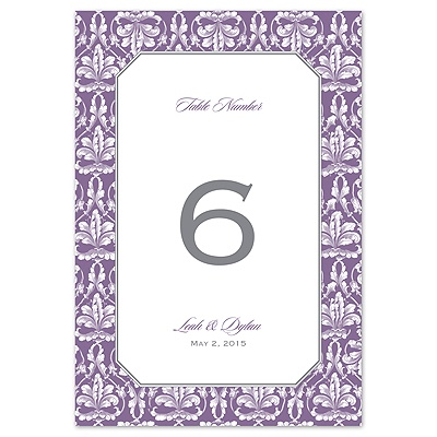 Vintage Frame  - Table Number