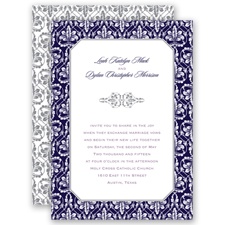 Vintage Frame - Lapis  - Invitation