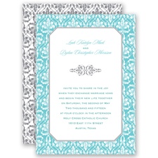 Vintage Frame - Pool  - Invitation