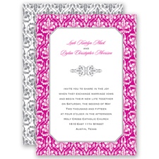 Vintage Frame - Begonia  - Invitation