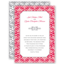 Vintage Frame - Poppy  - Invitation