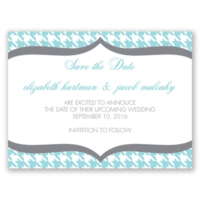 Happily Houndstooth - Save the Date