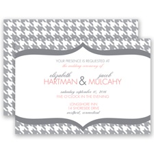 Happily Houndstooth - Mercury - Invitation