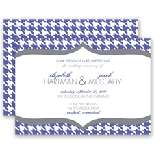Happily Houndstooth - Regency - Invitation