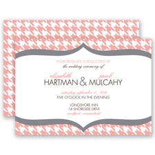 Happily Houndstooth - Coral Reef - Invitation