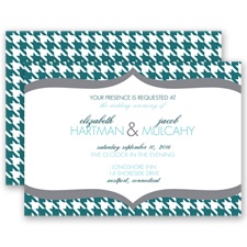 Happily Houndstooth - Gem - Invitation
