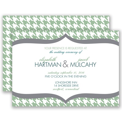 Happily Houndstooth - Clover - Invitation
