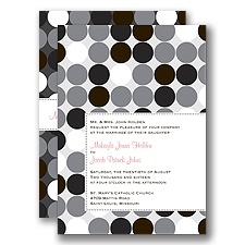 City Lights - Chocolate - Invitation