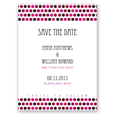 Delectable Dots - Apple - Save the Date