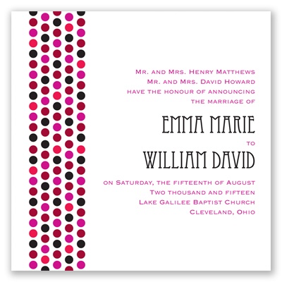 Delectable Dots - Apple - Invitation