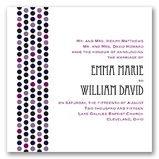 Delectable Dots - Lapis - Invitation