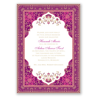 Moroccan Magic - Begonia - Invitation