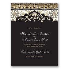 Moroccan Magic - Black - Save the Date