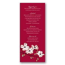 Dogwood Blossoms - Apple - Menu Card