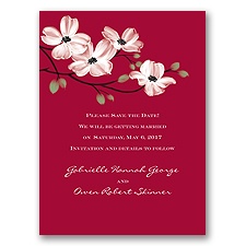 Dogwood Blossoms - Apple - Save the Date