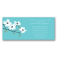 Dogwood Blossoms - Pool - Invitation