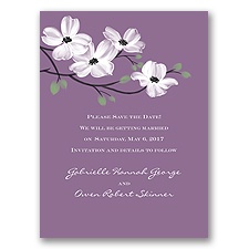 Dogwood Blossoms - Wisteria - Save the Date