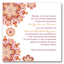 Particularly Paisley - Apple - Invitation