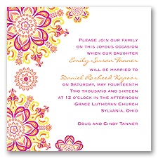 Particularly Paisley - Begonia - Invitation