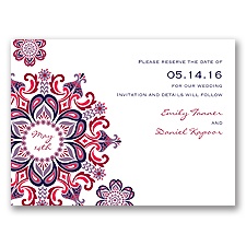 Particularly Paisley - Lapis - Save the Date
