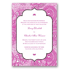 Happily Henna - Begonia - Invitation