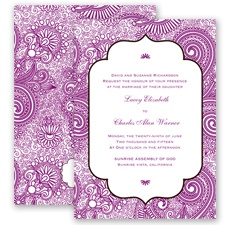 Happily Henna - Sangria - Invitation
