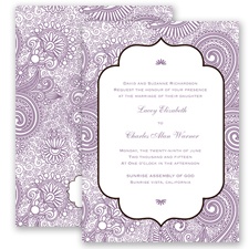 Happily Henna - Wisteria - Invitation