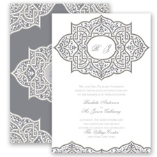 Indian Trellis - Mercury - Invitation