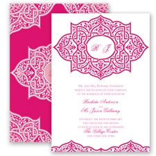 Indian Trellis - Watermelon - Invitation