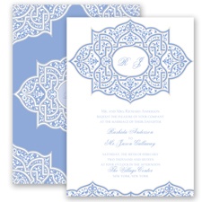 Indian Trellis - Bluebird - Invitation