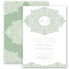 Indian Trellis - Meadow - Invitation