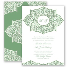 Indian Trellis - Clover - Invitation