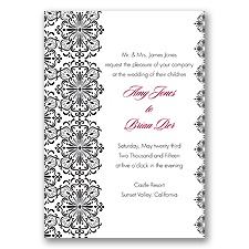 Joyous Day - Black - Invitation